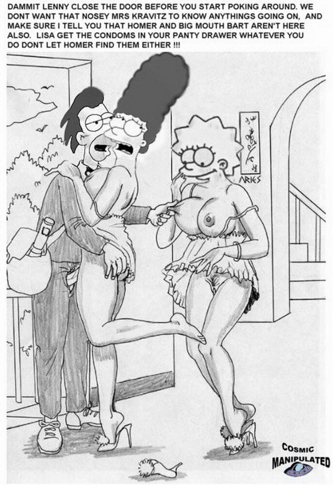 Marge Simpson And Lenny Leonard Hentai XXX Parody