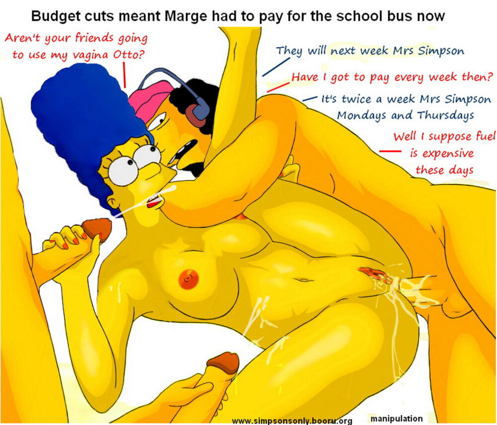 Otto Mann And Marge Simpson Tits Cum Penis Pussy Nipples Anal Sex