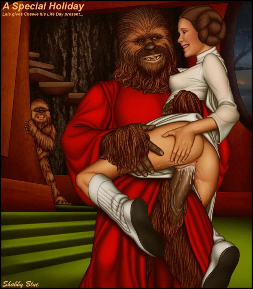 Chewbacca And Princess Leia Organa Cum Inside No Panties Vagina