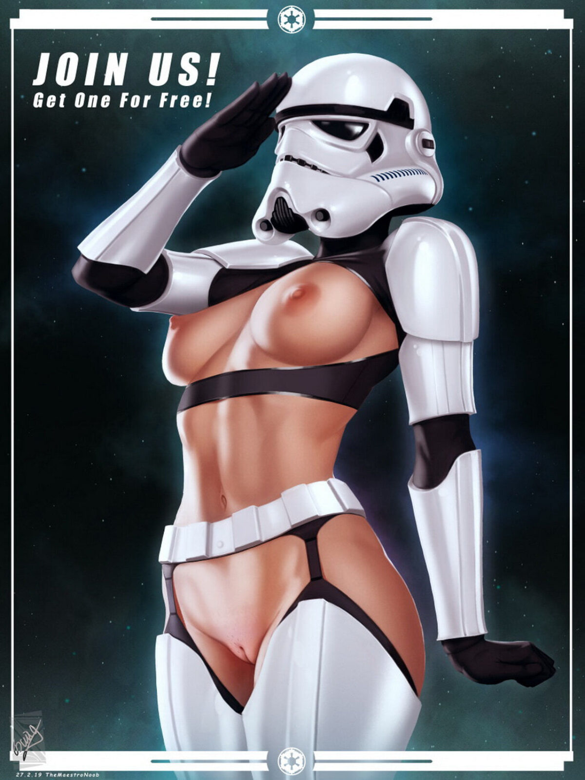 Stormtrooper Tits Female Only Nipples Pussy Solo Female Solo < Your Cartoon  Porn